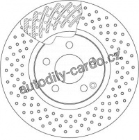 Brzdový kotouč TRW DF4862S -MERCEDES W204 C 07-