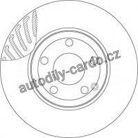 Brzdový kotouč TRW DF4863S -MERCEDES W204 C 07-