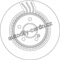 Brzdový kotouč TRW DF4864S -MERCEDES W204 C 07-