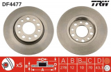 Brzdový kotouč TRW DF4477 - ALFA ROMEO 159 05-