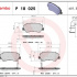 Sada brzdových destiček BREMBO P18025 - HYUNDAI, KIA