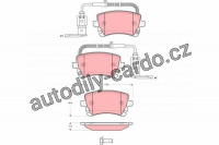 Sada brzdových destiček TRW GDB1508 - VW PHAETON