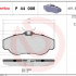 Sada brzdových destiček BREMBO P44008 - LAND ROVER