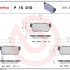 Sada brzdových destiček BREMBO P15010 - DAEWOO, SSANGYONG