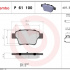 Sada brzdových destiček BREMBO P61100 - PEUGEOT