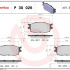 Sada brzdových destiček BREMBO P30026