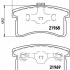 Sada brzdových destiček BREMBO P16006 - DAIHATSU