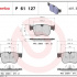 Sada brzdových destiček BREMBO P61127 - CITROËN, PEUGEOT