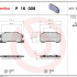 Sada brzdových destiček BREMBO P16008 - DAIHATSU