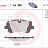 Sada brzdových destiček BREMBO P44021 - LAND ROVER