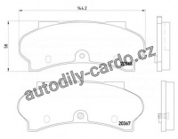 Sada brzdových destiček BREMBO P61033 - PEUGEOT