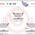 Sada brzdových destiček BREMBO P85072X