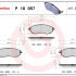 Sada brzdových destiček BREMBO P10057