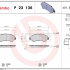 Sada brzdových destiček BREMBO P23136