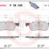 Sada brzdových destiček BREMBO P36035 - JAGUAR, LAND ROVER