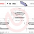 Sada brzdových destiček BREMBO P10060C - CHEVROLET