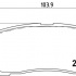 Sada brzdových destiček BREMBO P24025 - MAZDA