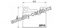 Sada brzdových destiček BREMBO P06005 - ALFA ROMEO, BMW, PORSCHE