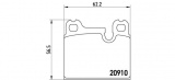 Sada brzdových destiček BREMBO P06005 - ALFA ROMEO, BMW, PORSCHE