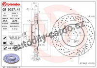 Brzdový kotouč BREMBO 09.9257.41