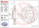 Brzdový kotouč BREMBO 09.9257.41