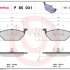 Sada brzdových destiček BREMBO P85041 - AUDI, SEAT, ŠKODA, VW