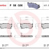 Sada brzdových destiček BREMBO P56026 - NISSAN