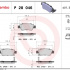 Sada brzdových destiček BREMBO P28046 - HONDA