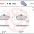 Sada brzdových destiček BREMBO P85044 - AUDI, SEAT, VW