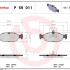 Sada brzdových destiček BREMBO P59011 - DAEWOO, OPEL