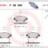 Sada brzdových destiček BREMBO P28050 - HONDA