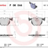 Sada brzdových destiček BREMBO P06044 - BMW, LAND ROVER