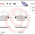 Sada brzdových destiček BREMBO P61107 - CITROËN, PEUGEOT