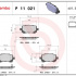 Sada brzdových destiček BREMBO P11021