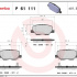 Sada brzdových destiček BREMBO P61111 - CITROËN, MAZDA, MITSUBISHI, PEUGEOT