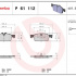 Sada brzdových destiček BREMBO P61112 - PEUGEOT