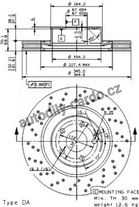 Brzdový kotouč BREMBO 09.9382.11