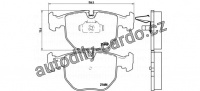 Sada brzdových destiček BREMBO P06048