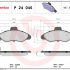 Sada brzdových destiček BREMBO P24045 -FORD