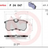 Sada brzdových destiček BREMBO P24047 - FORD