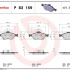 Sada brzdových destiček BREMBO P83159 - TOYOTA