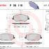 Sada brzdových destiček BREMBO P30110