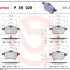 Sada brzdových destiček BREMBO P59029 - SAAB