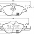 Sada brzdových destiček BREMBO P59030 - OPEL