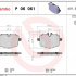 Sada brzdových destiček BREMBO P06061 - BMW