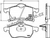 Sada brzdových destiček BREMBO P59032