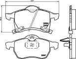 Sada brzdových destiček BREMBO P59032