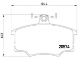 Sada brzdových destiček BREMBO P85010 - AUDI, VOLVO