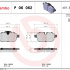 Sada brzdových destiček BREMBO P06062 - BMW