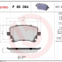 Sada brzdových destiček BREMBO P85064 - VW